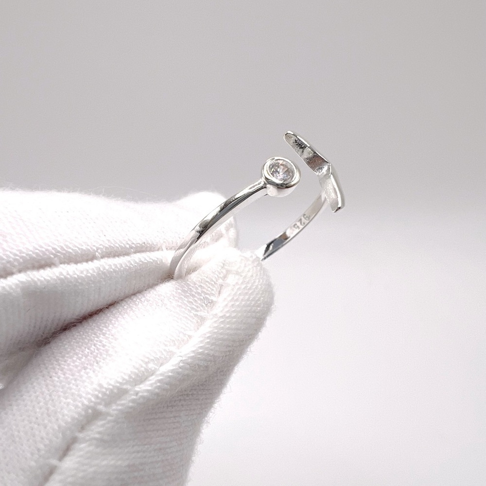 Sale $12 Firm! .925 Sterling Silver Whale Tail Ring - Picture 11 of 15